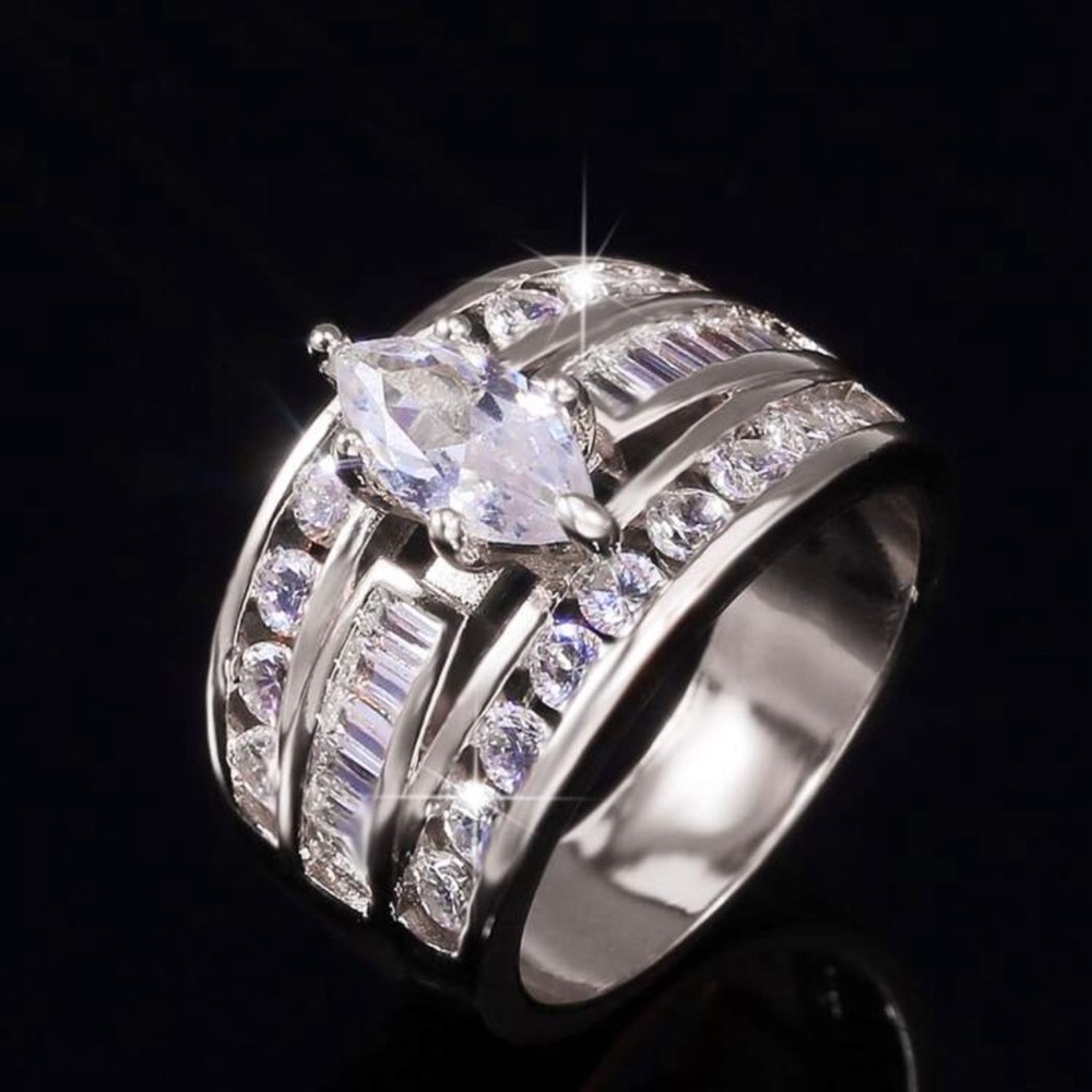 BRIDAL ENGAGEMENT RING WEDDING RING GG2 - Picture 2 of 4